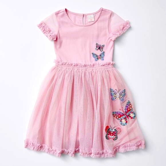 tutus and tambourines Other - 🦋3/$20 Tutus and Tambourines Girls Mesh Butterfly Dress 18 Months